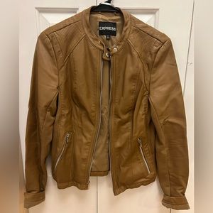 Brown Leather Express Jacket Size S